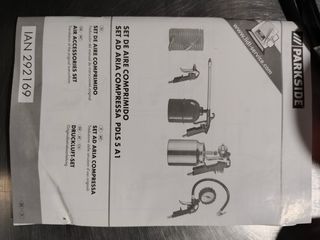 Set Aire Comprimido Parkside PDLS 5 A1