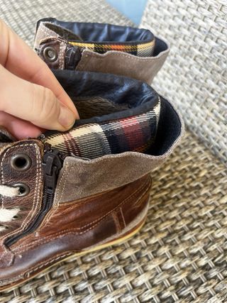 Botas de Piel Hombre Marrón Talla 42