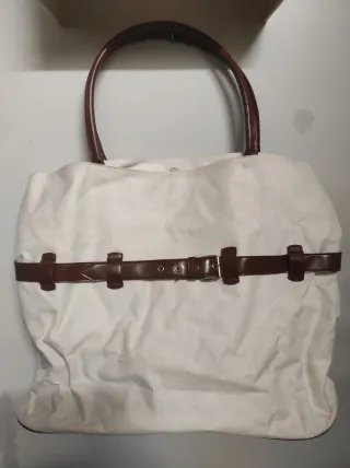 Bolso blanco Lacoste