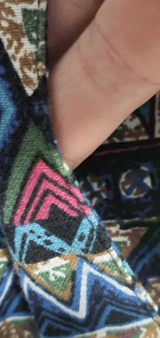 Pantalón harén estampado multicolor