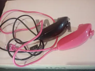 Mando Wii Nintendo Negro y Rosa