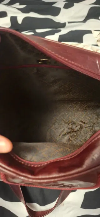 Borsa GALIZINE vintage pelle bordeaux