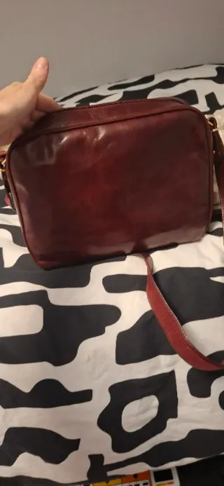 Borsa GALIZINE vintage pelle bordeaux