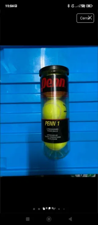 Raqueta de tenis (Snauwaert) y pelotas