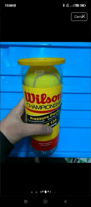 Raqueta de tenis (Snauwaert) y pelotas