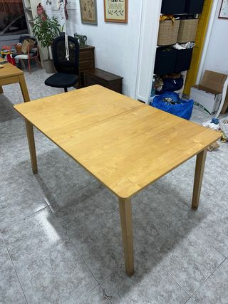 Mesa comedor extensible madera 6-8 personas