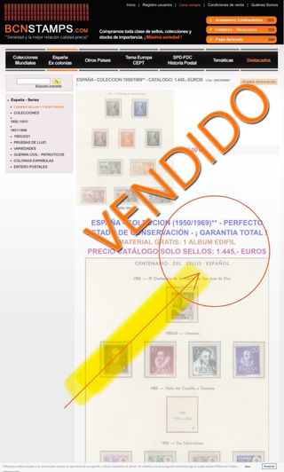 Álbum Sellos España 1950 al 1976