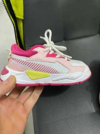 Scarpe Puma bambina rosa e bianche tg26