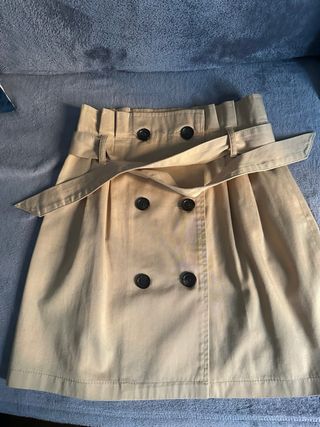 Falda Bershka Beige Talla M