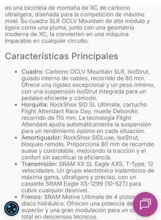 TREK SUPERCALIBER 2025 PRO en fase de venta.