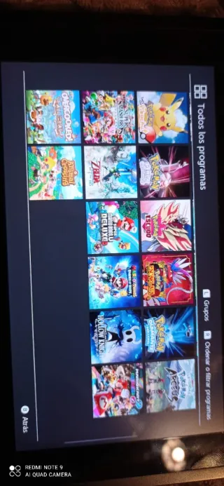 Nintendo Switch con varios Juegos