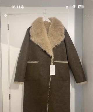 Abrigo Zara reversible nuevo