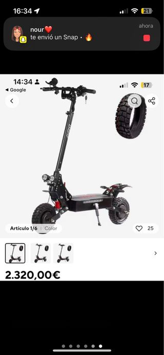 Patinete Eléctrico con Luces LED