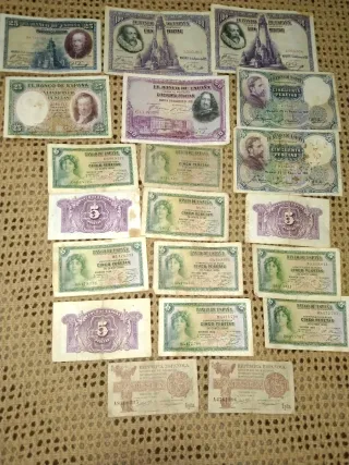 Billetes antiguos españoles República