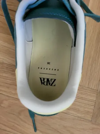 Zapatillas Zara Ante Mujer Azul