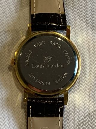 Reloj Louis Jourdan Dorado y Marrón