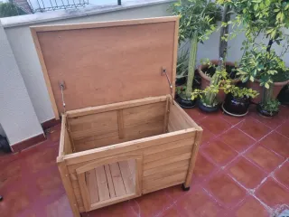 Caseta madera perro pequeño-mediano