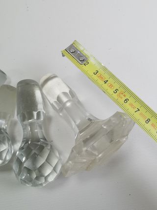 Lote 7 tapones de cristal