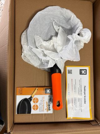 Juego de sartenes negro y naranja BRA Efficient O