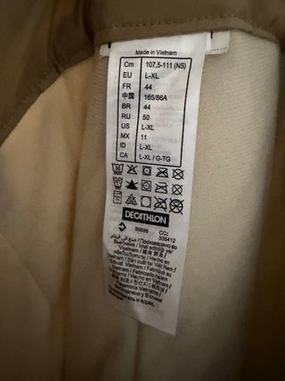 Pantaloni sci Wedze beige taglia L-XL