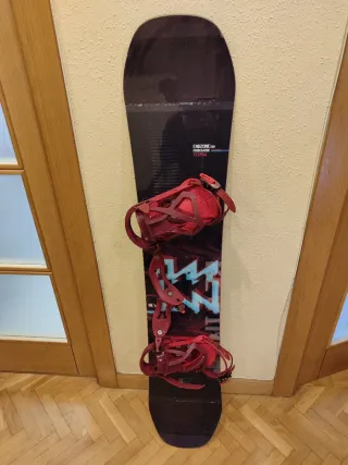 Tabla Snowboard con Fijaciones