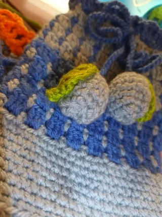 Porta telefono uncinetto fatto a mano