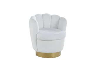 Sillón de Lujo Gris y Dorado