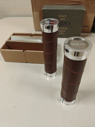 Puños Brooks Slender Cuero Marrón 130mm