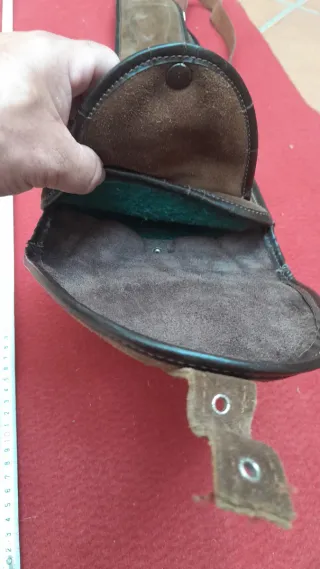 Funda Escopeta Desmontada Cuero Marrón caza