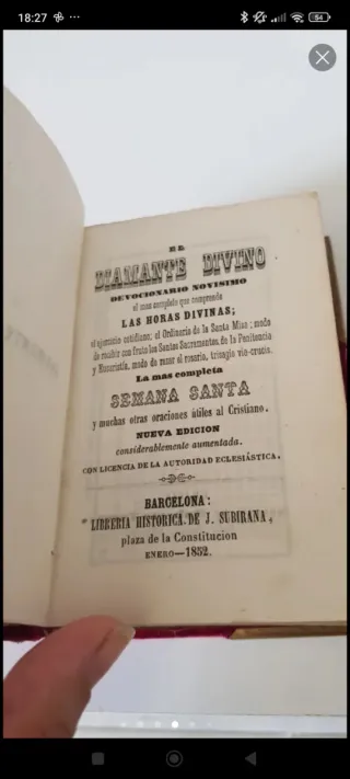 Misal antiguo terciopelo y dorado