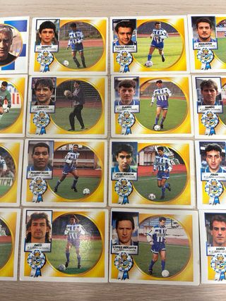 Lote 19 cromos Deportivo Liga 94-95