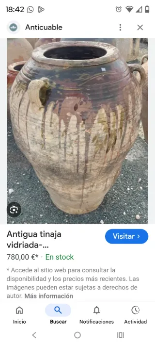 Tinajas antiguas grandes