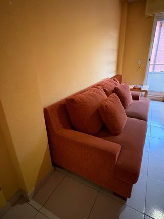 Sofá 3 y 2 plazas naranja