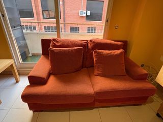 Sofá 3 y 2 plazas naranja
