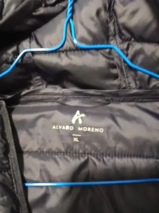 Chaqueta acolchada azul hombre