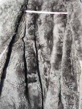 Abrigo de ante con borreguillo interior calido