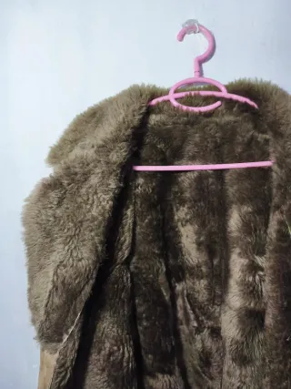 Abrigo de ante con borreguillo interior calido