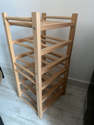 Botellero madera apilable 18 botellas