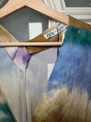 Vestido Zara multicolor con brillos Talla XS