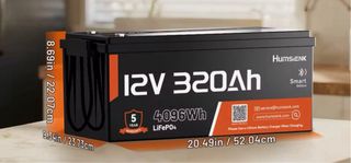 Batería Litio LiFePO4 12V 320Ah Bluetooth BMS