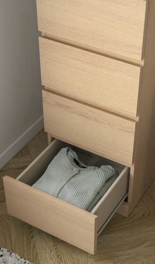 Cómoda 6 cajones IKEA MALM Roble