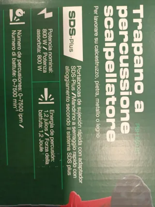 Taladro percutor y cincelador Parkside