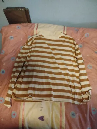 Jersey rayas beige y marrón