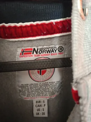 Sudadera Geographical Norway Gris