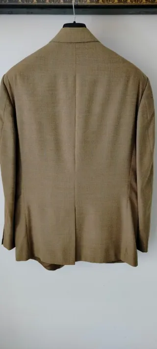 Giacca uomo verde oliva tg.54, spacco sul retro