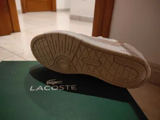 Zapatillas Lacoste Mujer Blancas y Beige