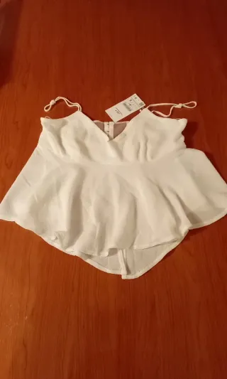 Top Zara H&B Collection Blanco