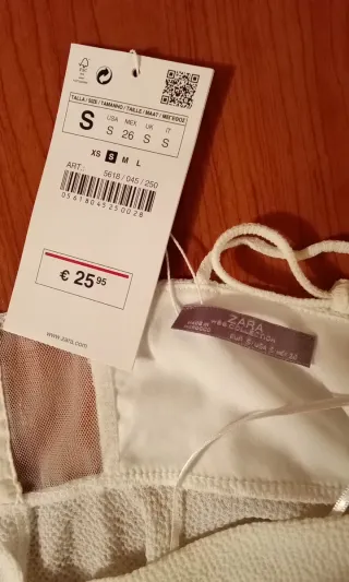 Top Zara H&B Collection Blanco