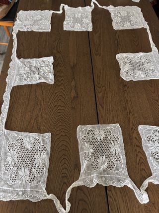 Aplicação Renda Manual para Toalha de Mesa