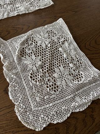 Aplicação Renda Manual para Toalha de Mesa